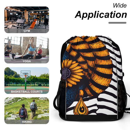 Waffle Cloth Sprots Drawstring Bag (Multi-Sites)