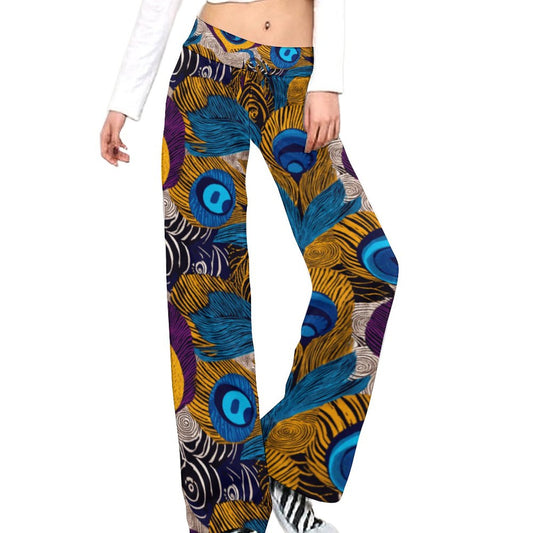 Personalized Drawstring Yoga PantsxP with Straight Baggy (All-Over Printing)