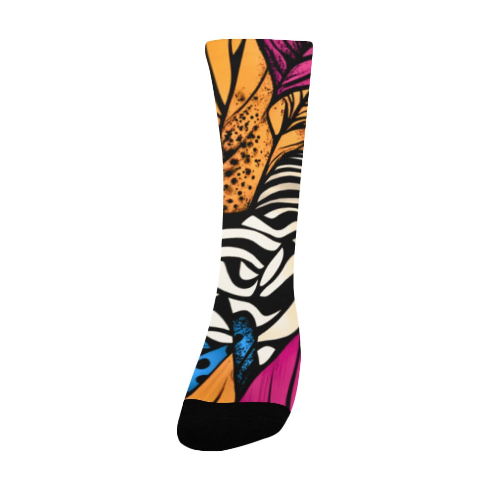 Geometric Pattern Socks for Men Women's Custom Socks