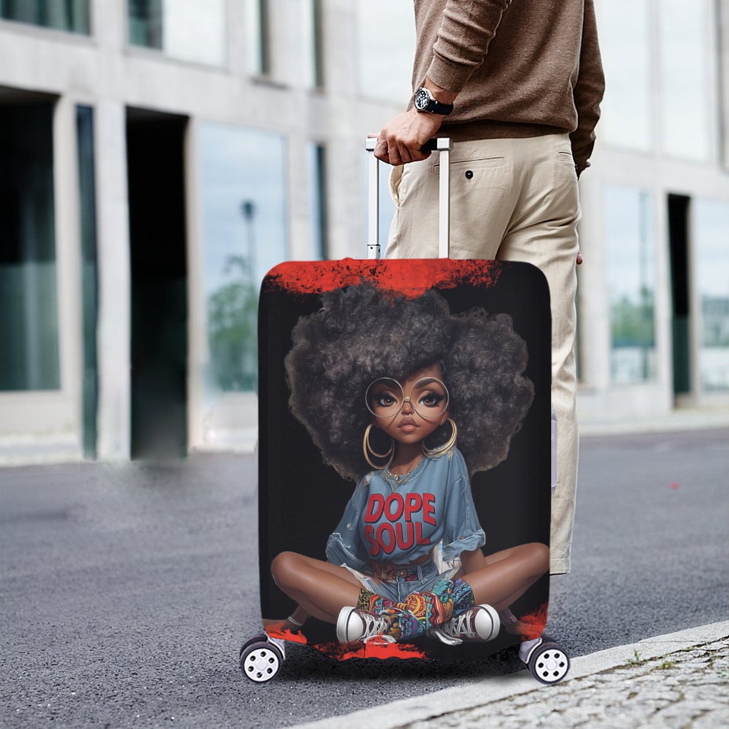 Dope Soul Luggage Cover/Luggage Cover/Extra Large 28"-30" Luggage Cover/Extra Large 28"-30"