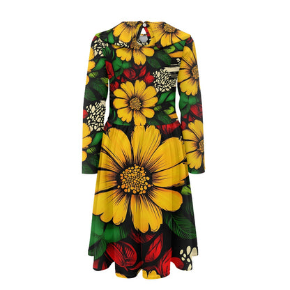 Children's Long Sleeve Baby Collar Dress
