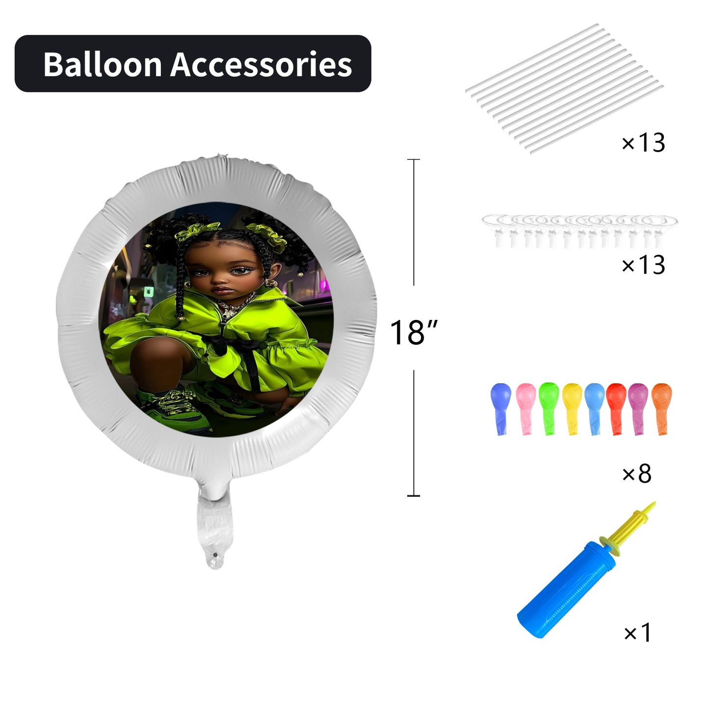 Kids Swag Foil Balloon (18inch)(5 Pack) Foil Balloon (18inch)(5 Pack)