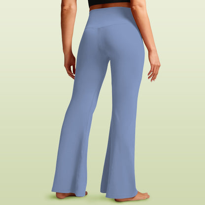 Women's High Waist Crossover Tummy Control Flare Leggings High Waist Crossover Tummy Control Flare Leggings