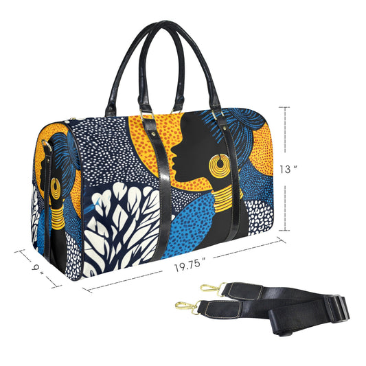 Legacy Personified Women's Large Capacity Travel Bag-Large (Black Short Patch) (1737) Large Capacity Travel Bag-Large (Black Long Patch) (1736)