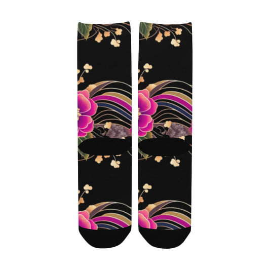 Floral Pattern Men's Socks Women's Custom Socks