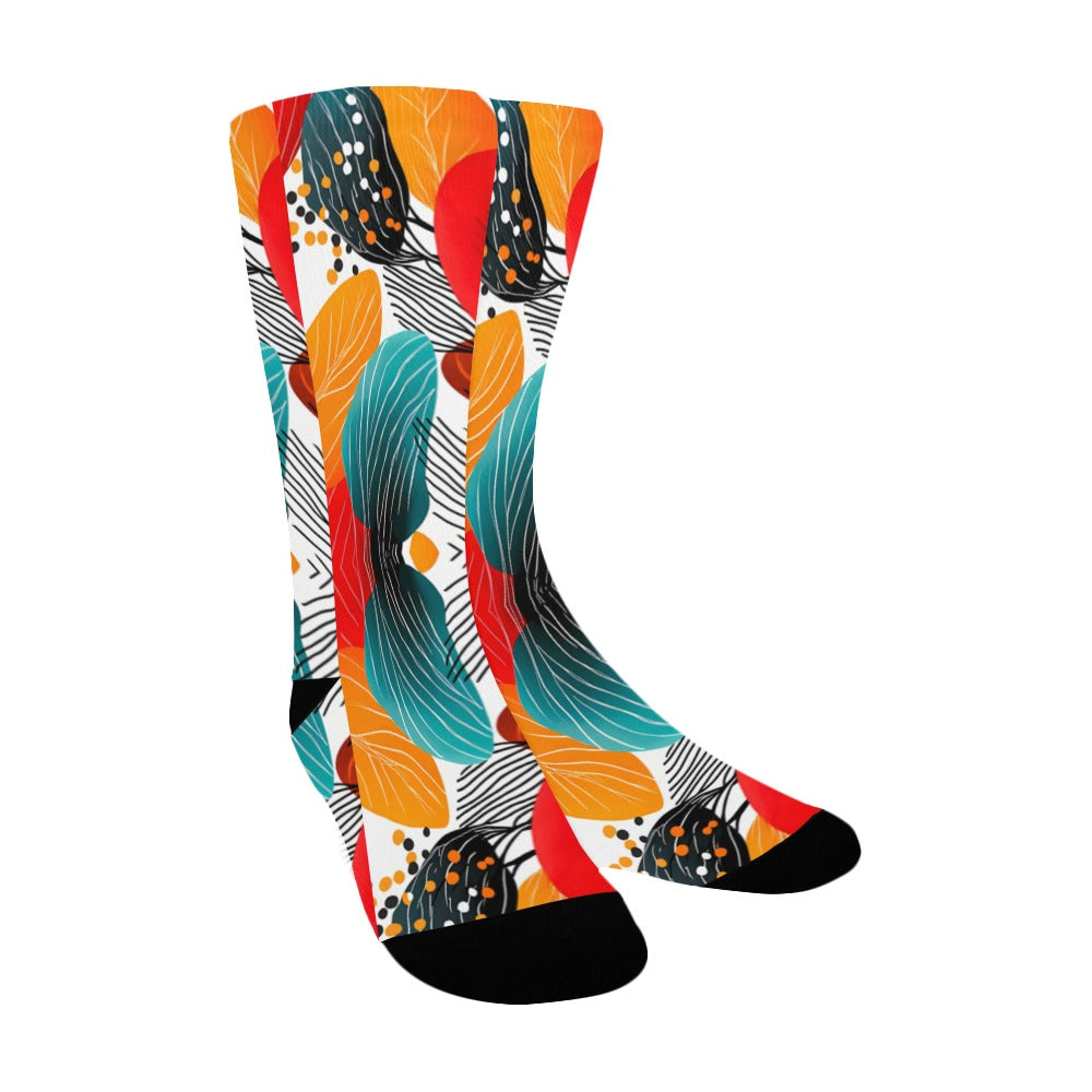 Geometric Pattern Socks for Men Women's Custom Socks