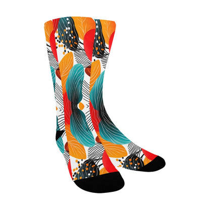 Geometric Pattern Socks for Men Women's Custom Socks