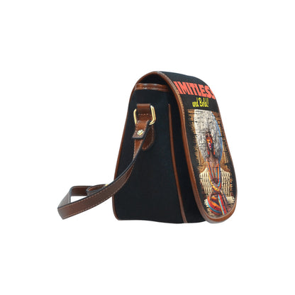 Limitless and Bold Small Saddle Bag Model 1649 Saddle Bag/Small (Model 1649)(Flap Customization)