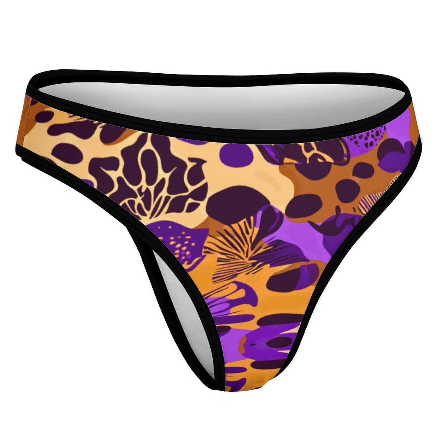Ice Silk Women Underwear Thongs NZ207 (All-Over Printing)