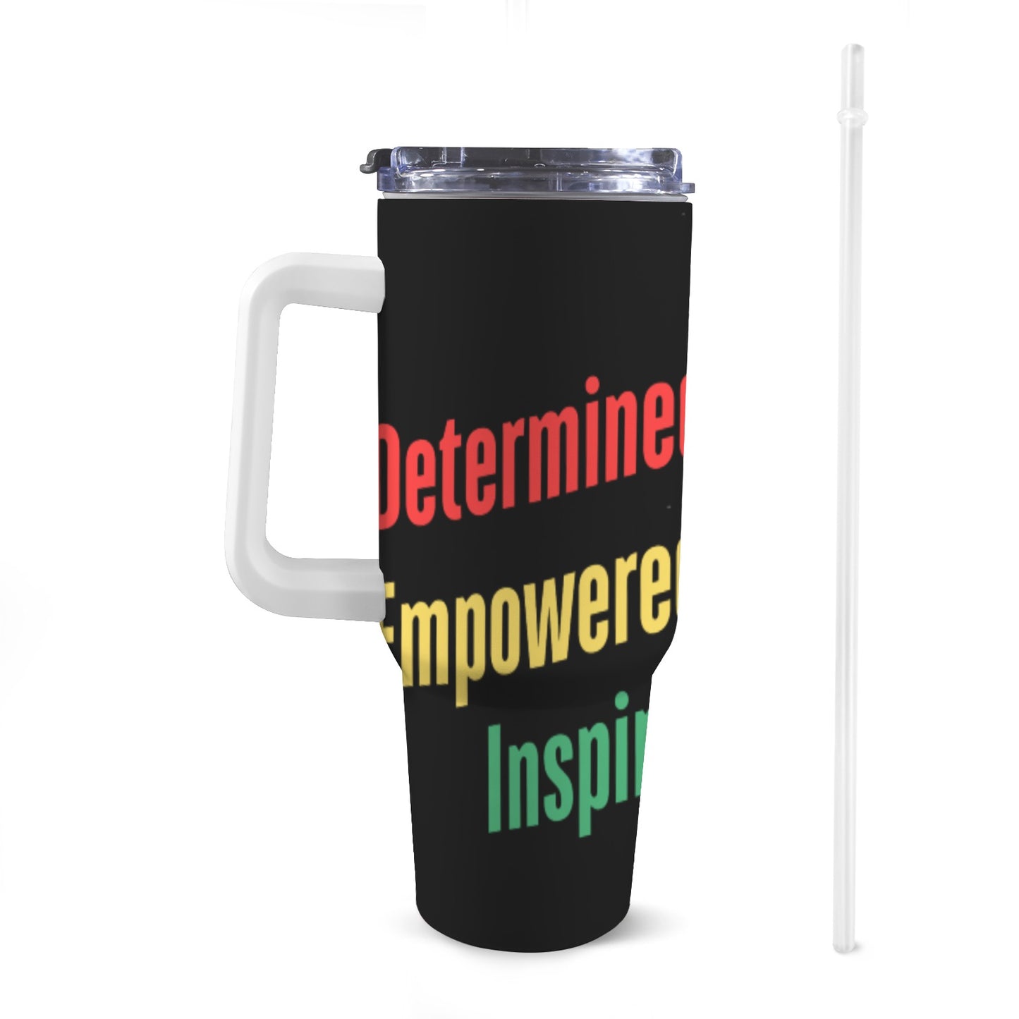 DEI 40 oz Tumbler With White Handler 40oz Tumbler with White Handle