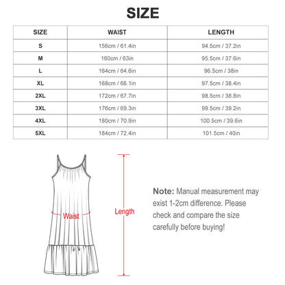 Spaghetti Strap Dress KQ (All-Over Printing)