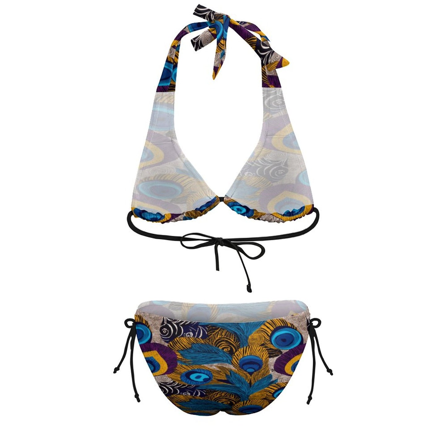 Two Piece Halter Swimsuit BK2131 (All-Over Printing)