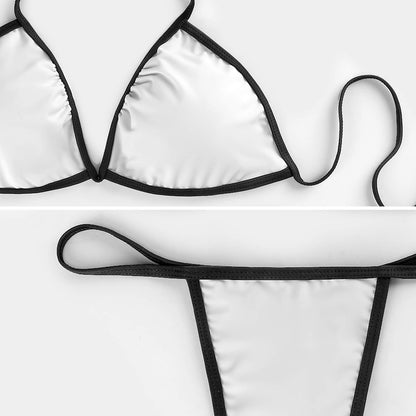 2-Piece Thong Triangle Bikini Set J195D57 (All-Over Printing)