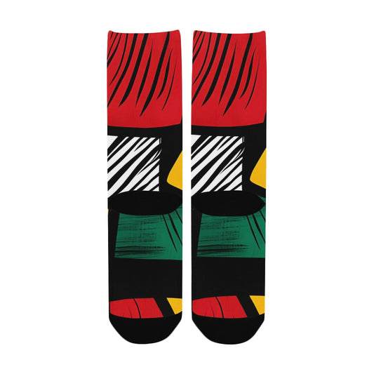 Geometric Pattern Men's Socks Women's Custom Socks