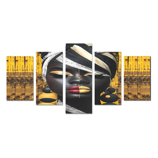 Canvas Wall Art Prints (No Frame) 5-Pieces/Set C