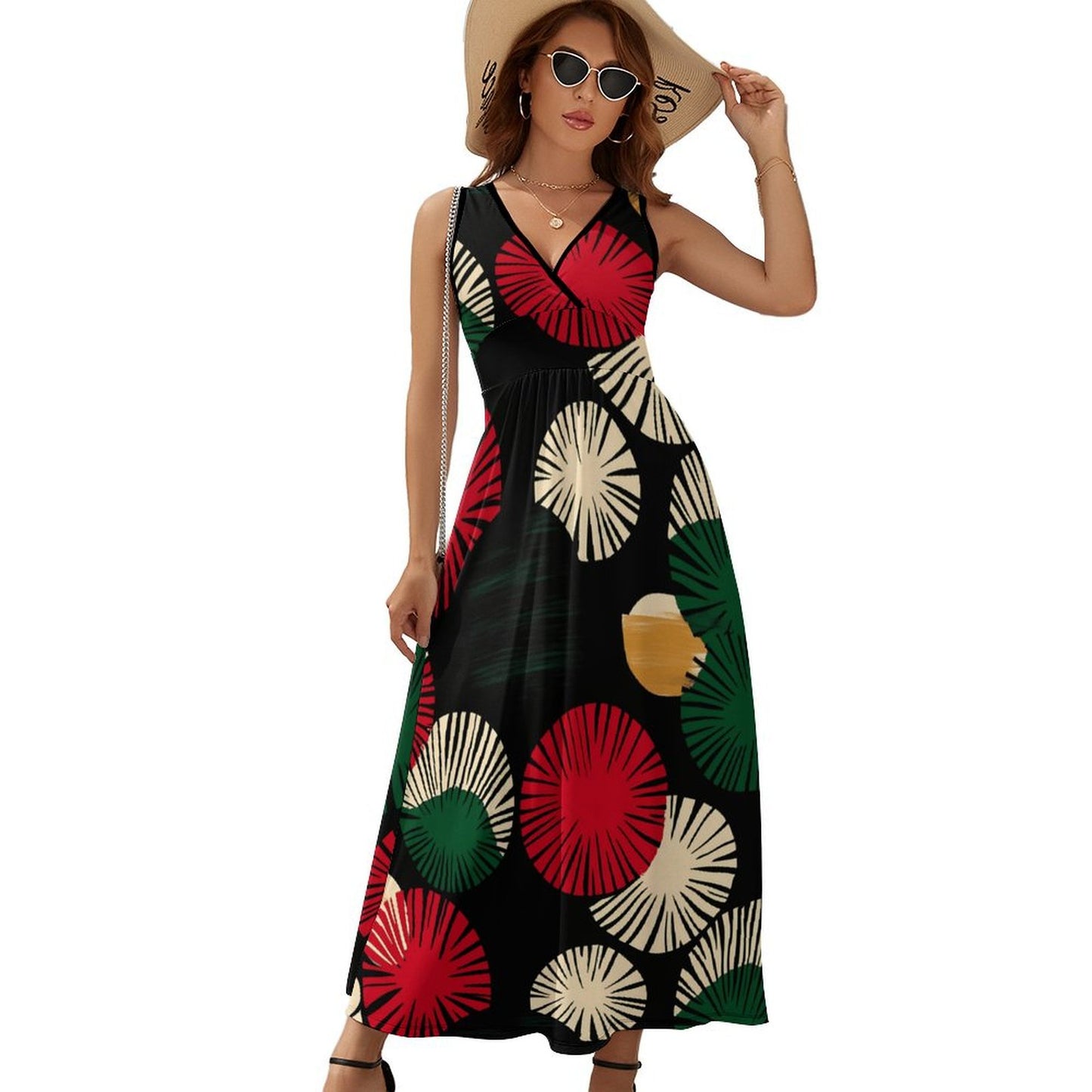 Sleeveless dress Sleeveless Long Dress (NZ028)