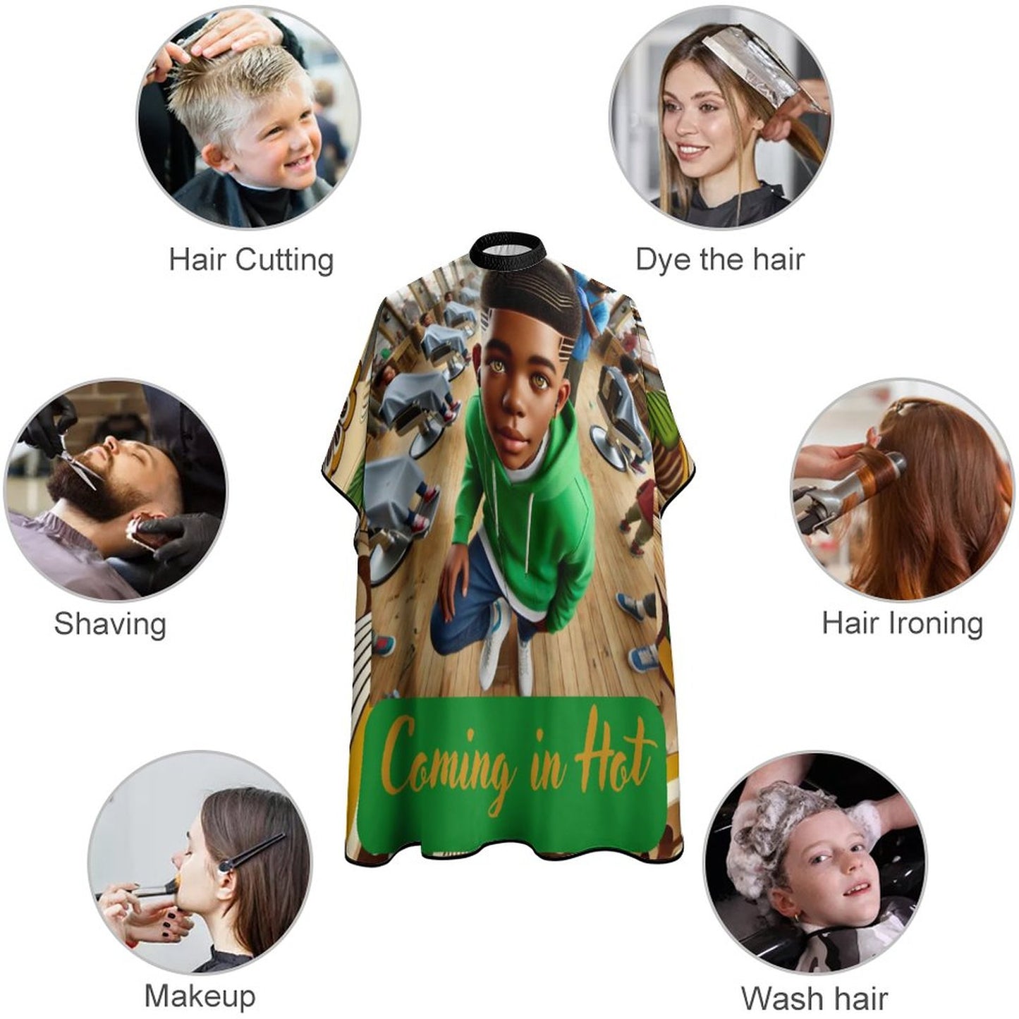 Coming In Hot Children's Barber Apron