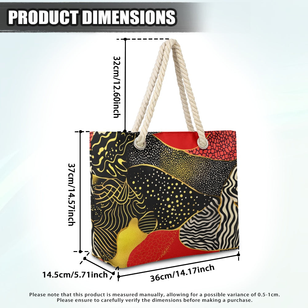 Hemp rope tote bag