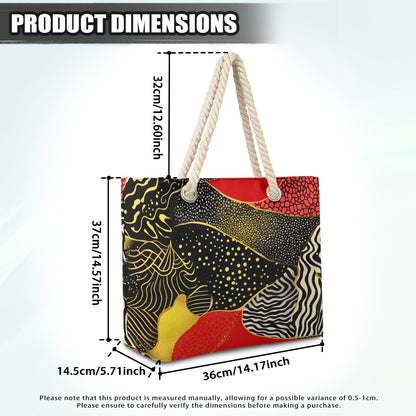 Hemp rope tote bag