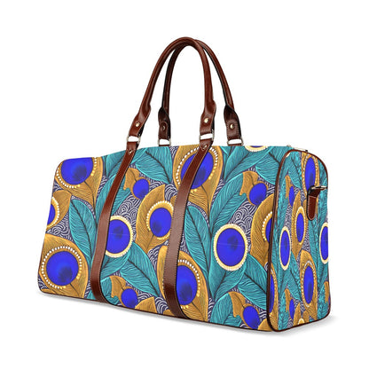 Peacock Travel Bag (Brown) (Model 1639)