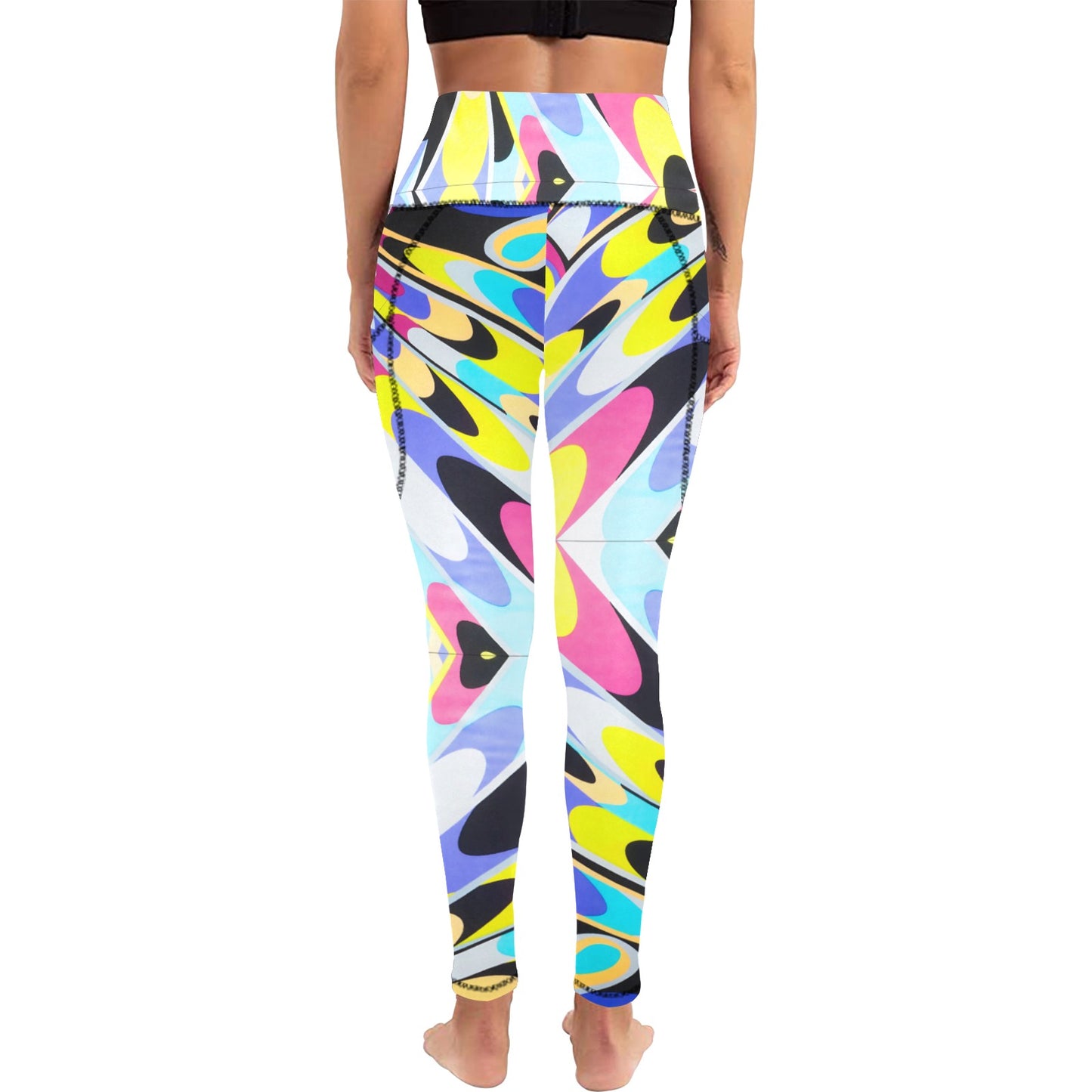 All Over Print Born to Swing Leggings with Pockets (L56)