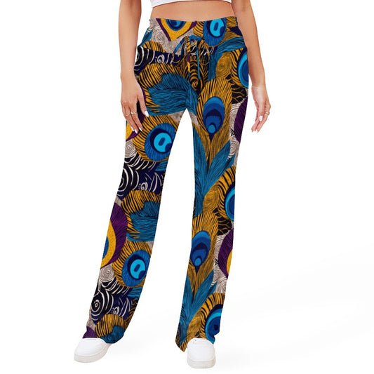 Personalized Drawstring Yoga PantsxP with Straight Baggy (All-Over Printing)