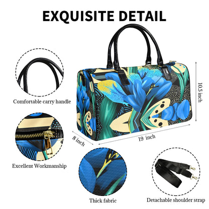 Blue Tulip Large Capacity Travel Bag-Small (Black Short Patch) (1737) Large Capacity Travel Bag-Small (Black Short Patch) (1737)