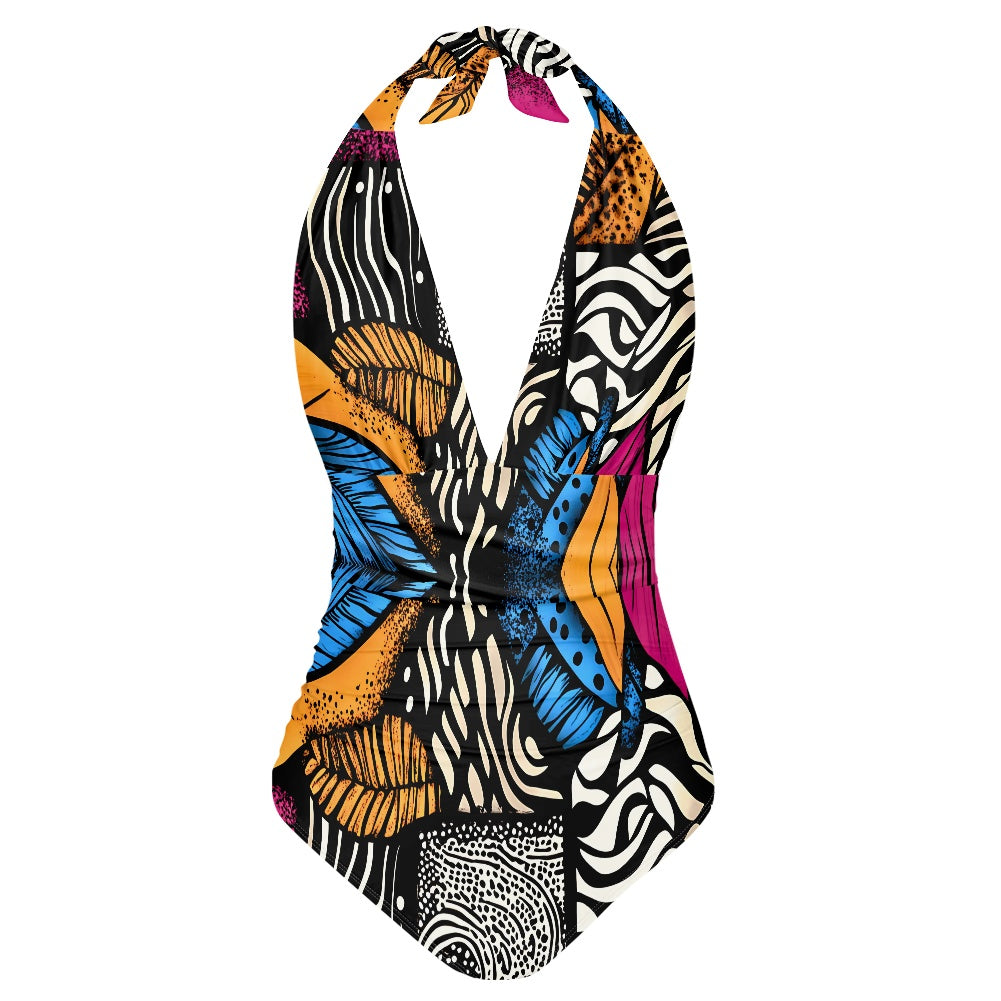 All-Over Print Women's High Cut One-piece Swimsuit